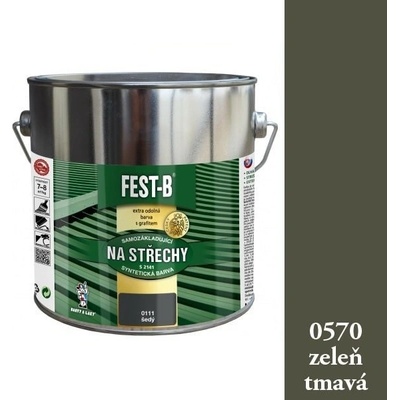 FEST-B na strechy S2141, 0570 tmavá zelená 5 kg