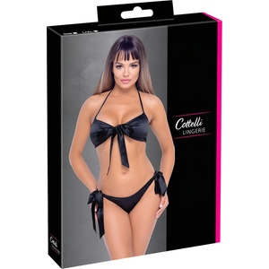 Cottelli Collection - комплект сутиен-бикини (черен) (22140161111)