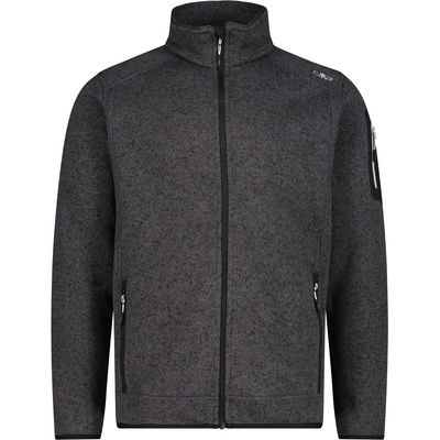 CMP Мъжко поларено яке CMP Jacket Jacquard Knitted 3H60747N Fleece jacket - Nero / Glacier - размер 52 (EU) (005-5003-0414)
