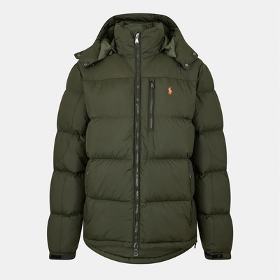 Ralph Lauren Яке Polo Ralph Lauren Men's El Cap Water Resistant Duck Down Detachable Hood Short Puffer Jacket - Company Olive