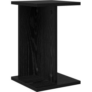 vidaXL Стойка за растения Черен дъб 25 x 25, 5 x 40, 5 см (899676)