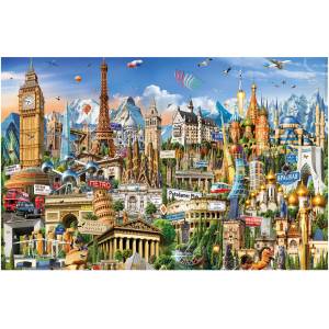 Educa - Puzzle Symbols of Europe MINI - 1 000 piese
