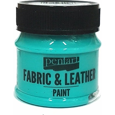 Farba na kožu a textil PENTART 50 ml tyrkysovo zelená
