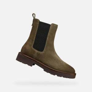 Geox Хаки дамски чизми Geox Norize Geox | Zelen | ЖЕНИ | 36