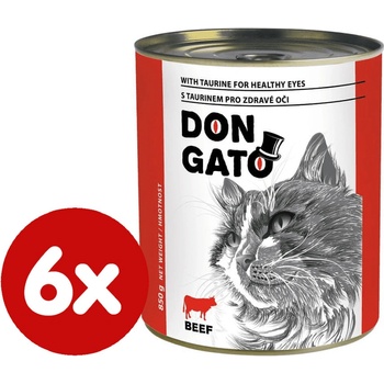 Dibaq DON GATO kočka hovädzie 6 x 850 g