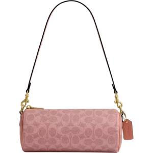 Coach Дамска чанта Coach Barrel In Signature Canvas, Розова (CDY79-PINK)