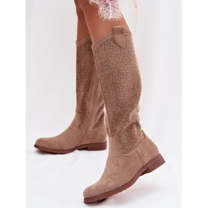 Step in style Дамски ажурени боти модел 224443 Step in style
