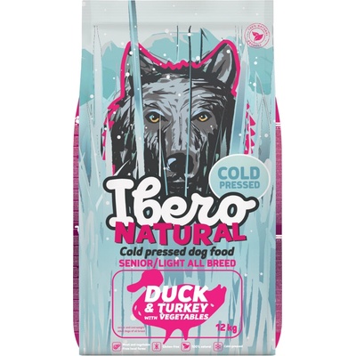 Ibero Cold Press Dog Senior Duck/Turkey 12 kg