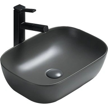 Mexen Rita плот умивалник 45 x 32 см, тъмно сив мат - 21084571 (21084571)