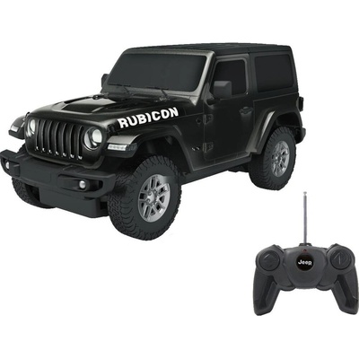 Jamara Toys Jamara Jeep Wrangler JL кола с дистанционно управление, черен, мащаб 1: 24 (405196)