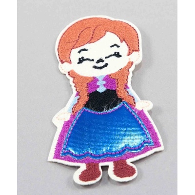 Nažehľovacia záplata - princezná Anna - rozmer 10 cm x 5,5 cm