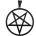 ETNOX Нашийник ETNOX - Plain Pentagram - upside down - SK4105A