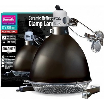 Arcadia Reflector Clamp Lamp Graphite 20 cm