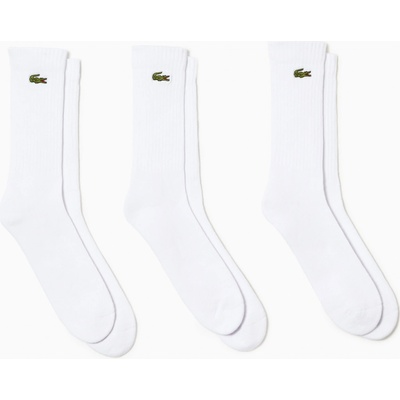 Lacoste tenisové ponožky 3 páry RA4182 biele