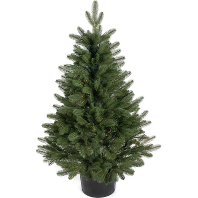 zanapo.cz Umelý vianočný stromček Smrek v kvetináči - 100% 3D ihličie 110 cm