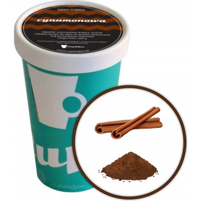 Cup&You Aromatizovaná káva s príchuťou ŠKORINY mletá ARABICA EKO 200 g