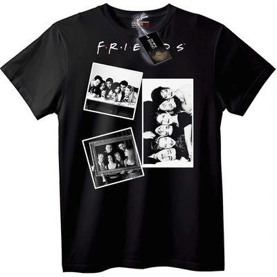 NOONEBRAND Тениска Friends с Култови Снимки - 2XL, White