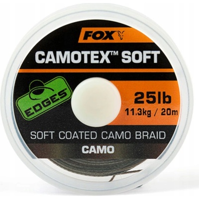 Fox šňůra Edges Camotex Stiff 20m 20lb