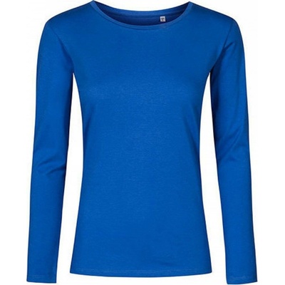 Promodoro Dámské tričko s dlouhým rukávem X.O single jersey azure blue