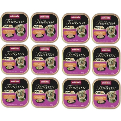 Animonda Vom Feinsten mini senior kura králik 12 x 100 g