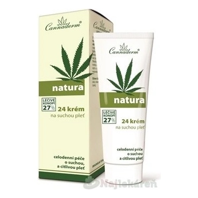 Cannaderm Natura 24 krém na suchú pleť 75 g