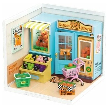 ROBOTIME Rolife DIY House: Obchod s ovocím s LED osvetlením 116 dielikov