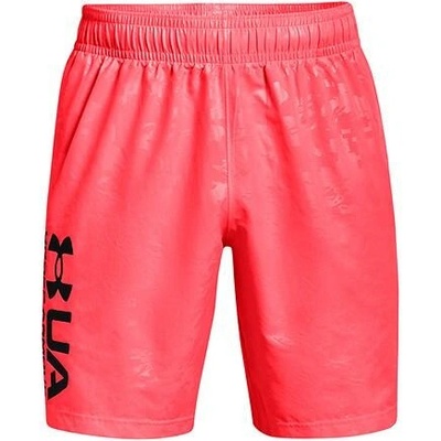 Under Armour UA Woven Emboss shorts červená