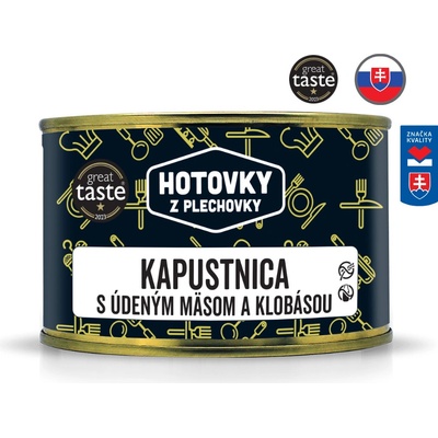 Hotovky z plechovky Kapustnica s údeným mäsom a klobásou 400 ml