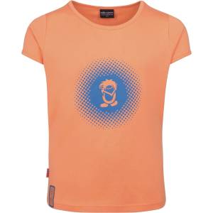 TROLLKIDS Детска тениска Trollkids Girls Logo T T-shirt - Coral Haze - размер 110 (EU) (704-1557-1414)