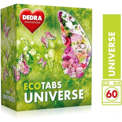 Dedra Ecotabs Universe tablety na bílé i barevné prádlo koncentrované 60 tablet