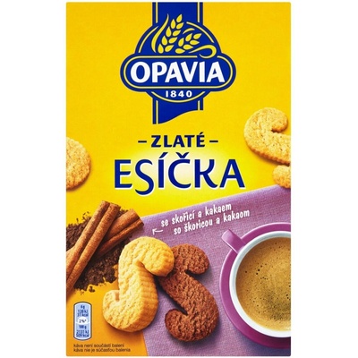 Opavia Zlaté Esíčka sušienky so škoricou a kakaom 220 g