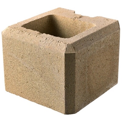 DITON Zdící tvarovka VISO Velikost: 20 x 20 x 15, Varianta: Viso koncový poloviční melír pískový, Povrch: standard