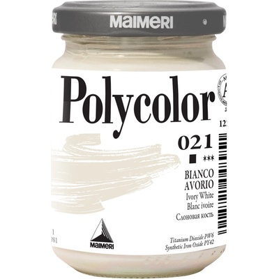 Maimeri Vynil Polycolor АКРИЛНА боя Ivory White 021 140 ml 1 бр (M1220021)