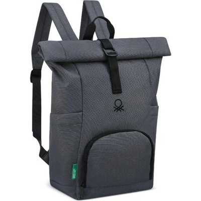 United Colors of Benetton BE X Delsey antracitová 22 l