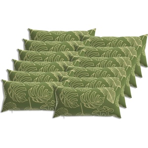 vidaXL Калъфка за възглавница 12 pcs HEERLEN Дизайн с листа 40 x 80 cm (910038)