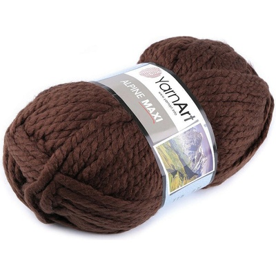Pletací příze Alpine maxi 250 g Varianta: 17 (663) hnědá, Balení: 1 ks