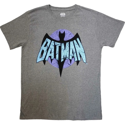 DC Comics tričko Batman Retro Logo šedé