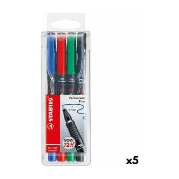 STABILO Комплект Химикали с Филц Stabilo Oh Pen Многоцветен 0, 7 mm (5 броя)