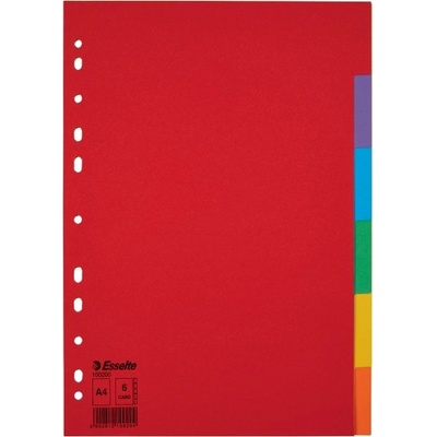 ESSELTE Картонени разделители Esselte ECONOMY, 6 броя, A4 (100200)