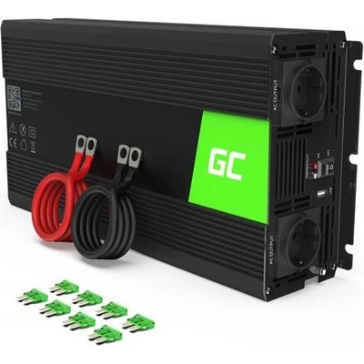Green Cell Инвертор green cell 24v/1500w чиста синусоида (inv19de)