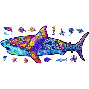 HARAHU Дървен пъзел - Shark / L KP21844