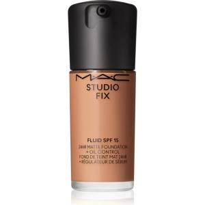 MAC Cosmetics Studio Fix Fluid SPF 15 24HR Matte Foundation + Oil Control матиращ фон дьо тен SPF 15 цвят NW30 30ml