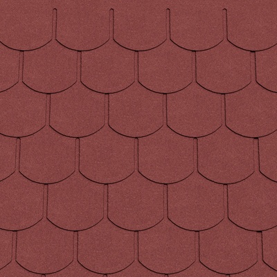 Patio Asfaltový šindeľ bobrovka 1000 × 340 mm červený 10048743