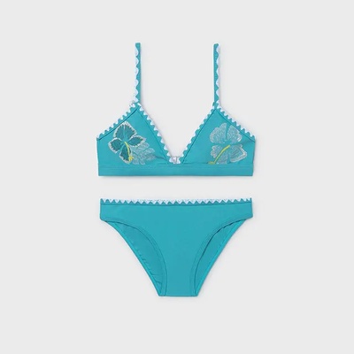 MAYORAL Бански 2 части триъгълник в синьо-зелен цвят за момиче Mayoral