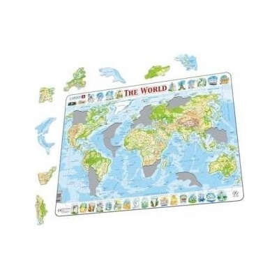 TACTIC Ukladanka Maxi Physical World Map