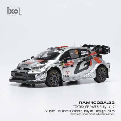 Toyota GR Yaris Rally1 Rally de Portugal 2025 17 Ogier Landais IXO 1:43