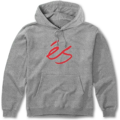ES mikina Script Fleece Grey Red