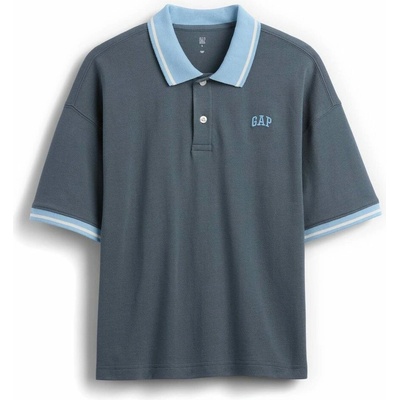 GAP 887102-00 oversize polo s logom modrá