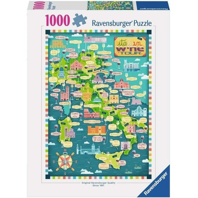 Ravensburger Mapa Talianska talianska vínna prehliadka 1000 dielov
