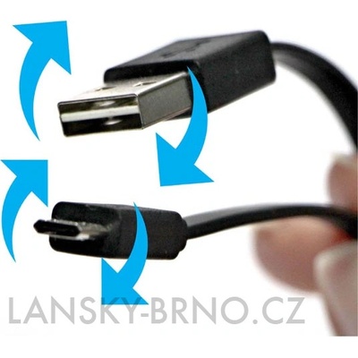 Logo KURSXJS10BQL USB (2.0), USB A M- USB micro M, 1m, černý,